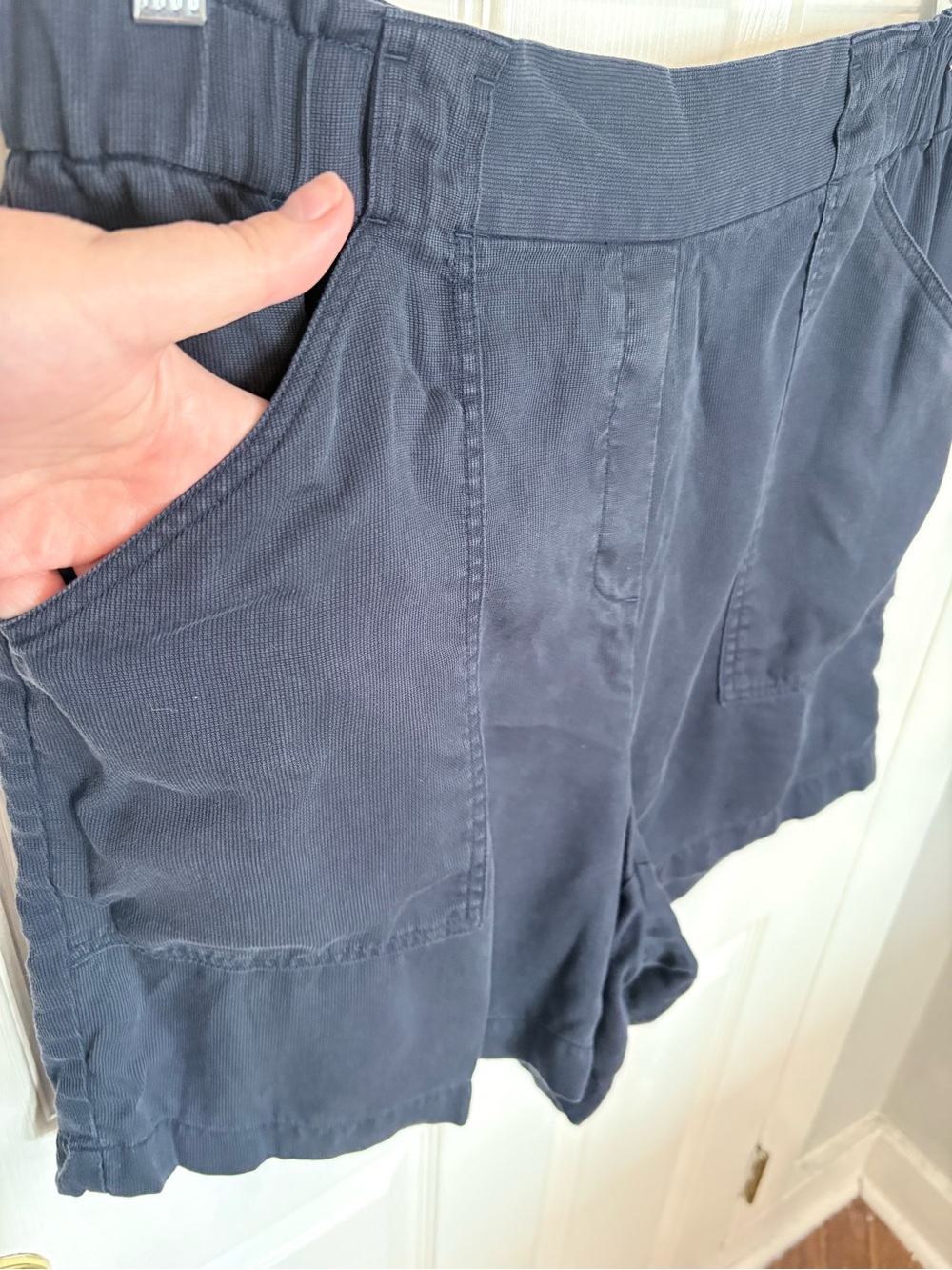 J. Jill Slate Blue Pull-On Bermuda Shorts - Picture 4 of 9